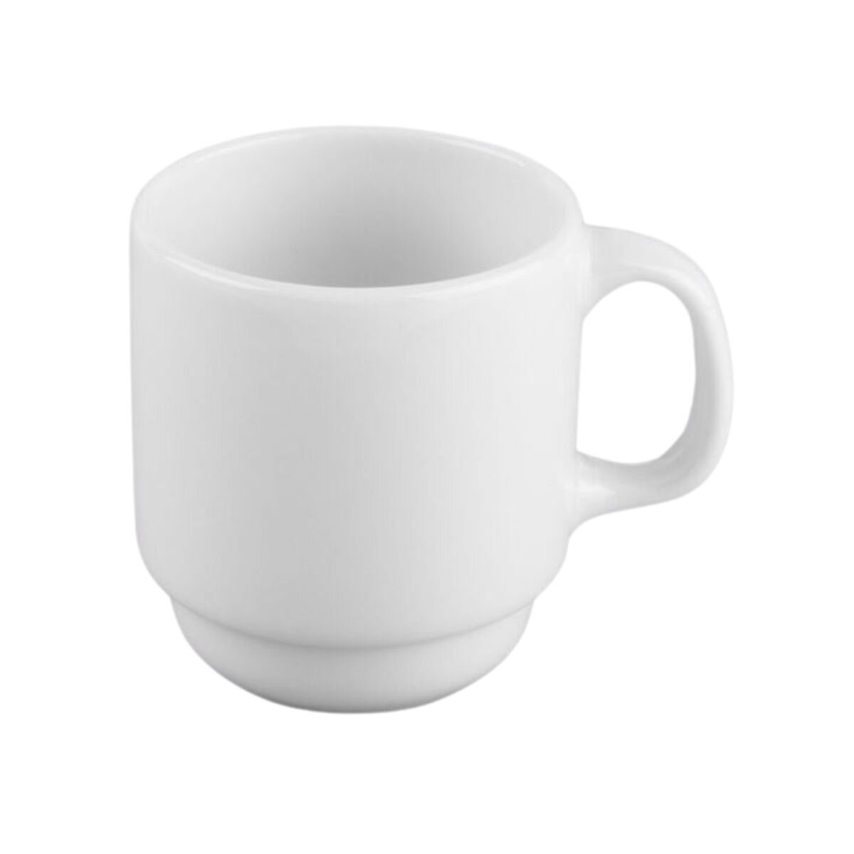 Taza Moka de 85.19 ml Rolled Edge de Porcelana Blanca